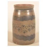 8 1/2" Decorated Western Pennsylvania Canner Crock