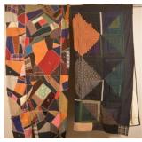 Crazy Quilt & Log Cabin Quilt Tops