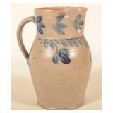 Impressed 1 1/2-Gal. Freehand-Decorated Pitcher