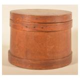 Early Wood Staved Lidded Storage Bucket