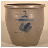2-Gallon Western PA Freehand-Decorated Store Crock