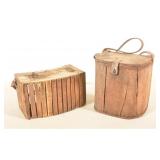 Antique Primitive Homemade Wood Creels