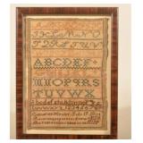 Antique Catharine Kesler 1834 Needlework Sampler