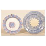 Two 19th C. English Spatterware Plates