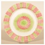19th C. English Bulls-Eye Spatterware Plate
