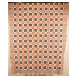 Antique Red/White/Blue PA Woven Coverlet
