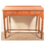 Antique Oak 3-Drawer Standing Desk