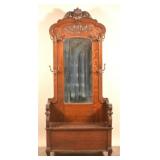 Quarter-Sawn Antique Oak Hall Tree