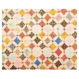 Unusual Cathedral Windows Pattern Quilt