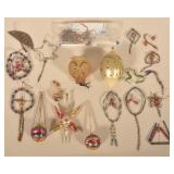 Small Collection Antique Glass Christmas Ornaments