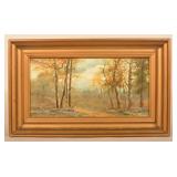 "S.West" 1906 Berks County, Pa Landscape Painting