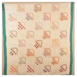 Basket Pattern Flour Sack Quilt