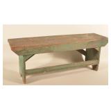 Small Painted Lancaster, PA Porch Bench