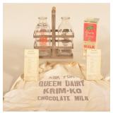 Queen Dairy Milk Bottles & Ephemera