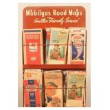 Mobilgas Hanging Gas Station Road Map Display