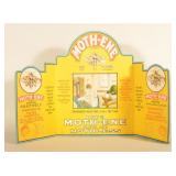 Moth-Ene Tri-Fold Country Store Display Sign