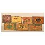 Collection of Tin Advertising Cigar Boxes