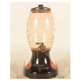 Mission Orange Glass Body Syrup Dispenser
