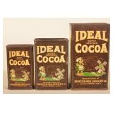 Three Brewster-Ideal Lititz, Pa. Cocoa Tins