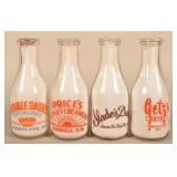 New Mexico, New Hampshire & Maryland Milk Bottles