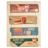 Unusual 1968 Hanging Coca-Cola Checkout Sign