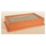 Small Oak & Glass Countertop Display Case