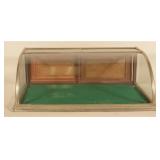Small Curved Front Nickel-Plated Showcase