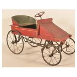 Rare Ca. 1910 "REO" Original Paint Pedal Car