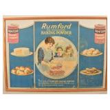 Rumford Baking Powder Tri-Fold Counter Sign