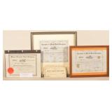 Four Antique Lancaster County Turnpike Documents
