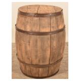 Wood Oak Cracker Barrel