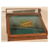Excellent Sophomore Cigar Oak Counter Display Case