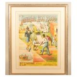 Early Lithographed Imperial Egg Food Sign
