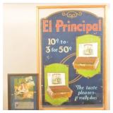 Omar Cigarettes & El Principal Cigar Signs
