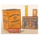Group of Antique Country Store Advertising Tins
