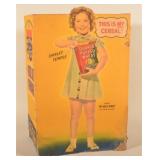 Rare Shirley Temple Quaker Puffed Wheat Display