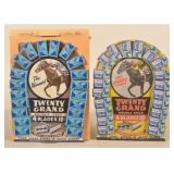 Pair "Twenty Grand" Racehorse Razor Blade Displays