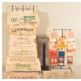 Three Vintage General Store Counter Bag Displays