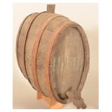 Antique Primitive Wood Staved Oil Dispenser