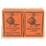 Pair NOS K-D No 506 Automobile Clearance Lamps