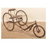 Early 20th C. Velo King Velocipede Tricycle