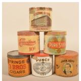 Six Cigar Tins Incl. Punch, Councilman & Frings