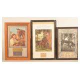 Three Antique Horse-Related Advertising Calendars