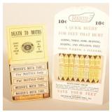 Meekers Death to Moths & Resto Foot Cream Display