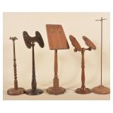 Collection of Antique Shoe & Hat Counter Displays