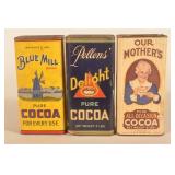 2-Pound Vintage Pure Cocoa Advertising Tins