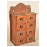Stenciled 8-Drawer Spice Cabinet