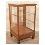 Oak & Glass Country Store Floor Display Case