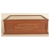 Rare Stenciled Humphreys Remedies Store Display