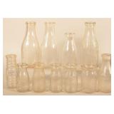 Group of Vintage Pennsylvania Milk Bottles